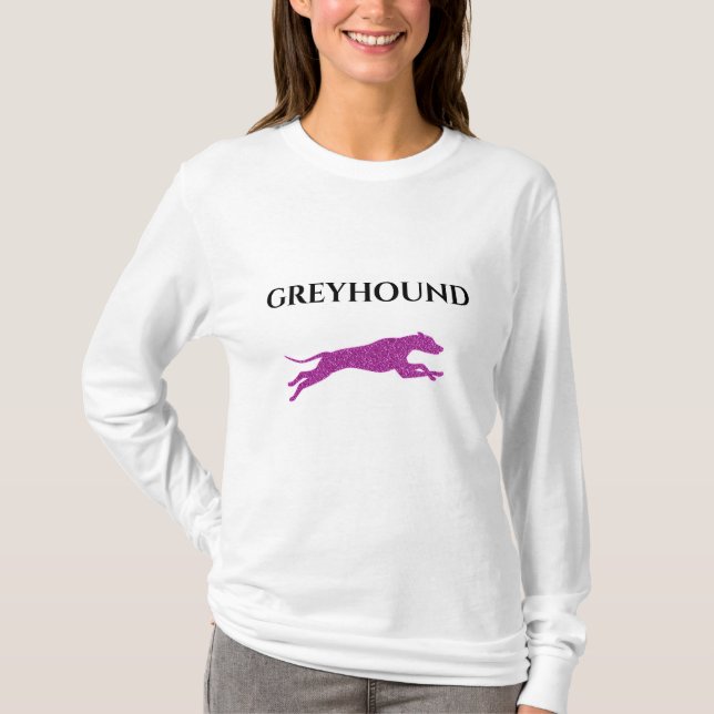 Camiseta femenina de GREYHOUND. (Anverso)