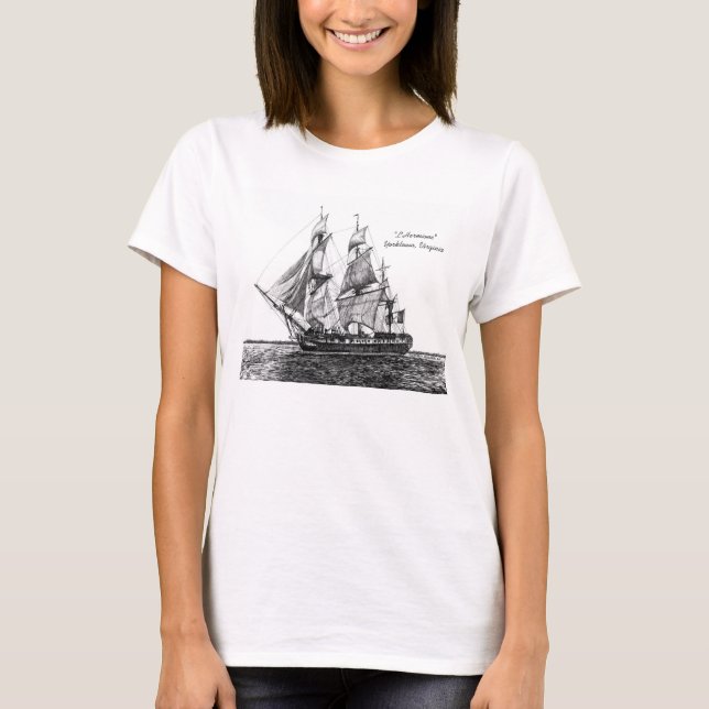 Camiseta femenina de Hall Ship Hermione (Anverso)