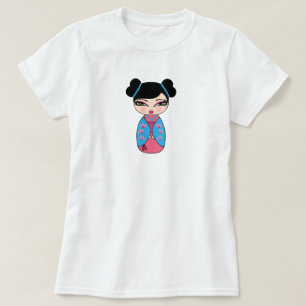 Camiseta femenina de Kokeshi Doll