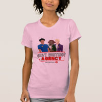 Camiseta femenina de la Agencia del Distrito Gris