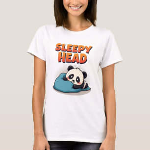 Camiseta femenina de la "Cabeza con sueño" de la e