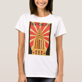 Camiseta femenina de la ciudad de Nueva York