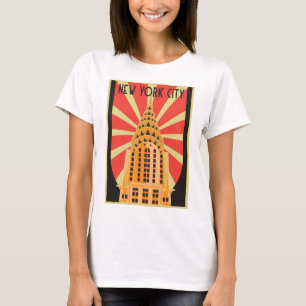 Camiseta femenina de la ciudad de Nueva York