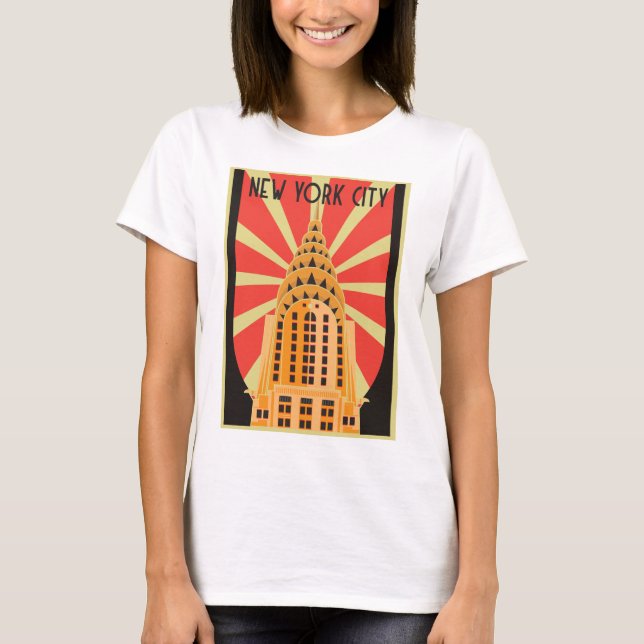 Camiseta femenina de la ciudad de Nueva York (Anverso)