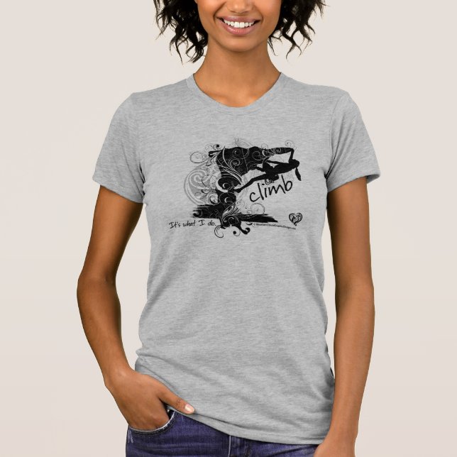Camiseta femenina de la escalada (Anverso)