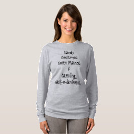 Camiseta femenina de la lista de palabras de Hallo
