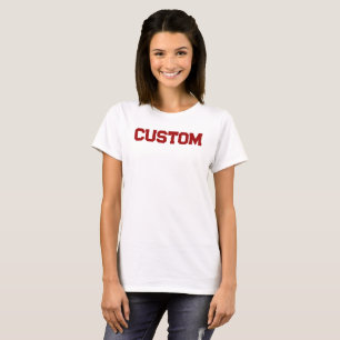 Camiseta femenina de la Universidad PERSONALIZADO 