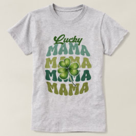 Camiseta femenina de Lucky Mama Shamrock