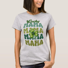 Camiseta femenina de Lucky Mama Shamrock