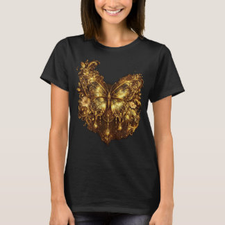 Camiseta femenina de mariposa floral Bloom With Gr