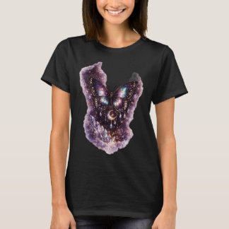 Camiseta femenina de mariposa floral Bloom With Gr
