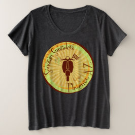 Camiseta femenina de más tamaño