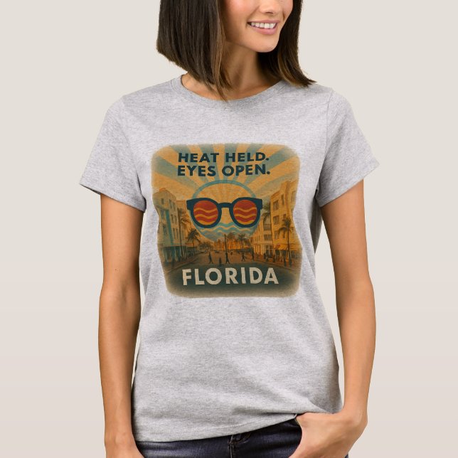 Camiseta femenina de Miami | Calma urbana femenina (Anverso)
