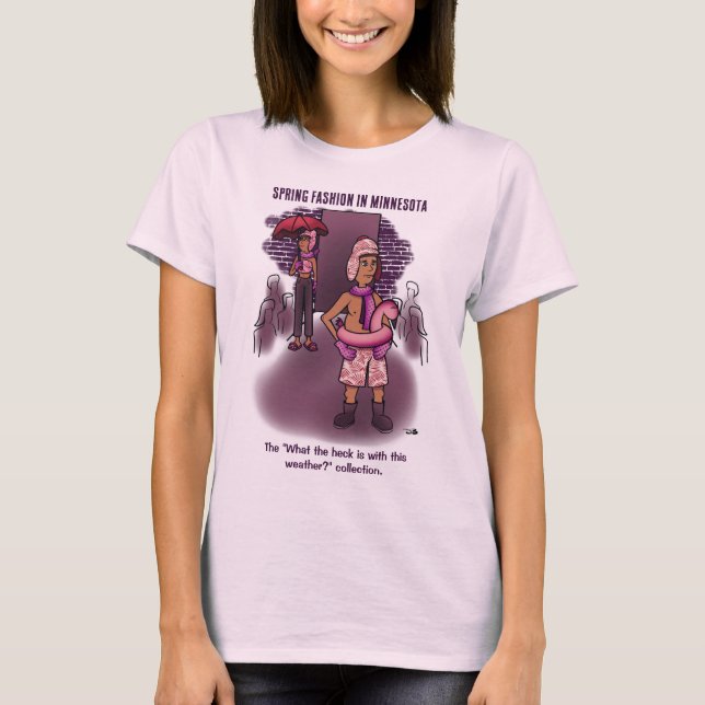 Camiseta femenina de moda de primavera (Anverso)