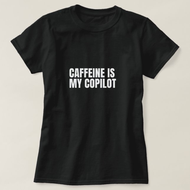 Camiseta femenina de My Caffeine (Diseño del anverso)