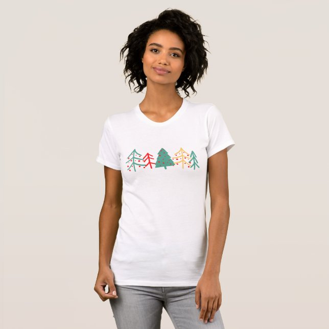 Camiseta femenina de Navidades religiosos (Anverso completo)