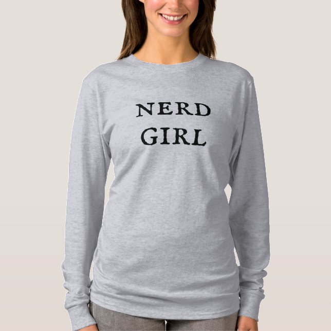 Camiseta femenina de Nerd Chica (Anverso)