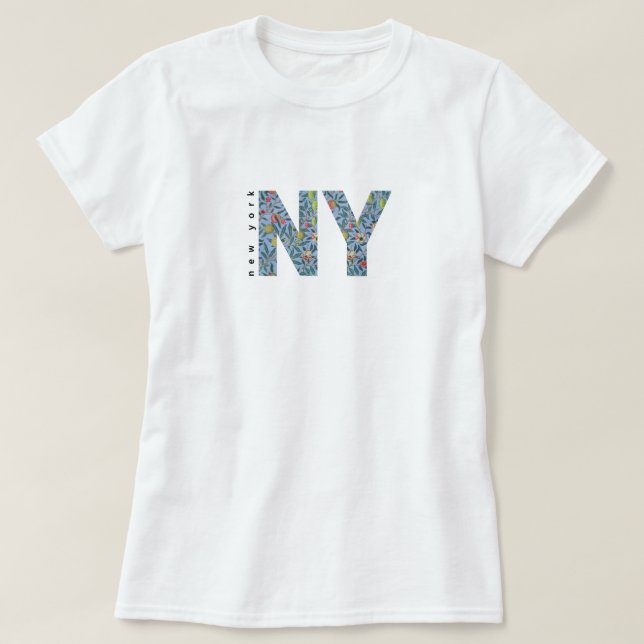 Camiseta femenina de Nueva York (Diseño del anverso)
