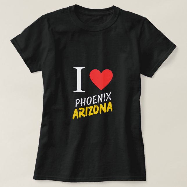 Camiseta femenina de Phoenix Arizona (Diseño del anverso)