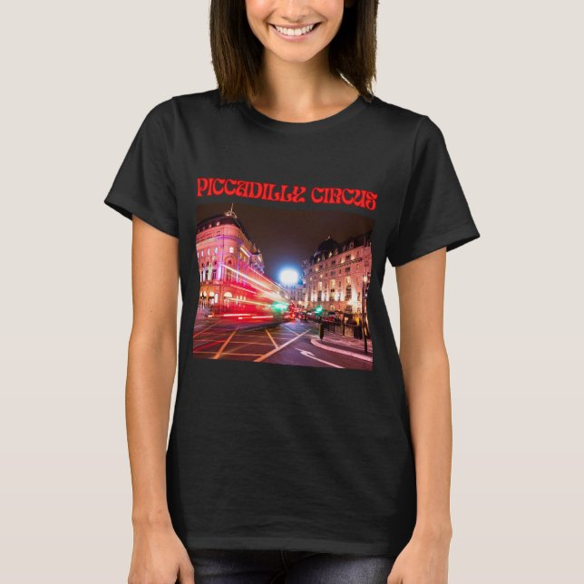 Camiseta femenina de Piccadilly Circus (Anverso)