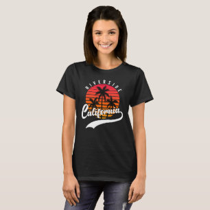 Camiseta femenina de Riverside, California Sunset