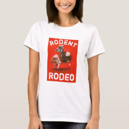 Camiseta femenina de Rodeo de Cerdo con Ratón y Gu