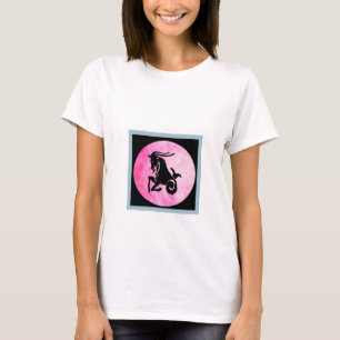Camiseta femenina de Rótulo Zodiaco de Capricornio