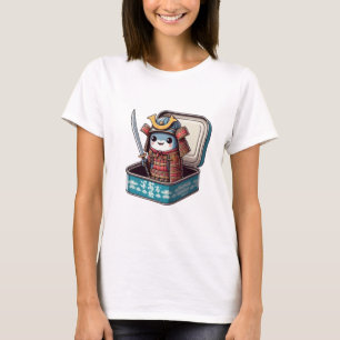 Camiseta femenina de Samurái Sardina Quirky