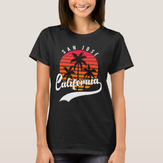 Camiseta femenina de San Jose, California Sunset