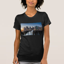 Camiseta femenina de Skyline de Nueva York