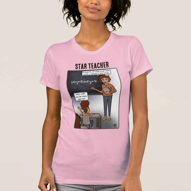 Camiseta femenina de Star Teacher (Anverso)