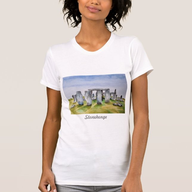Camiseta femenina de Stonehenge (Anverso)
