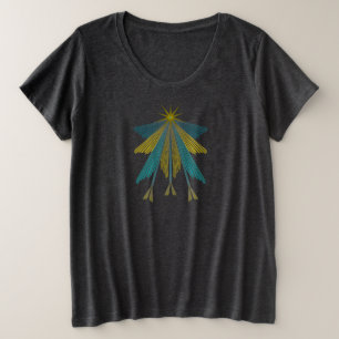 Camiseta femenina de tamaño superior Fairy Stars