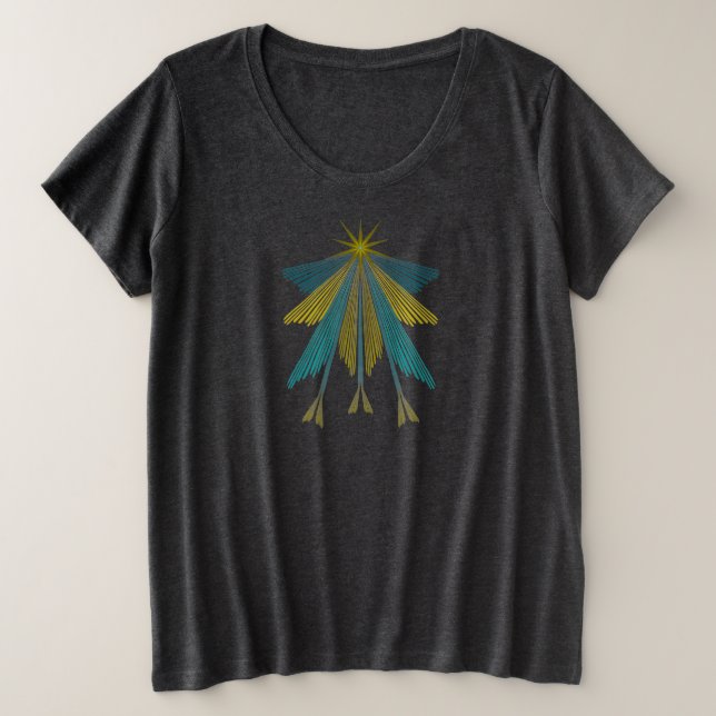 Camiseta femenina de tamaño superior Fairy Stars (Anverso del diseño)