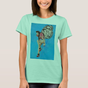 Camiseta femenina de tintes de tintes rocosos vint