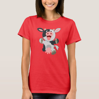Camiseta femenina de vaca Personalizado alegre