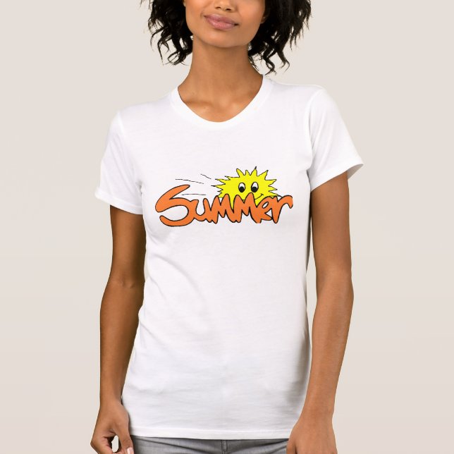 Camiseta femenina de verano (Anverso)