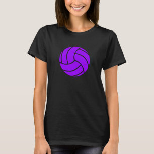 Camiseta femenina de voleibol púrpura