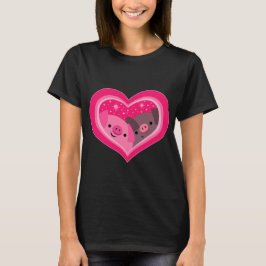 Camiseta femenina de You and Me (Cute Personalizad