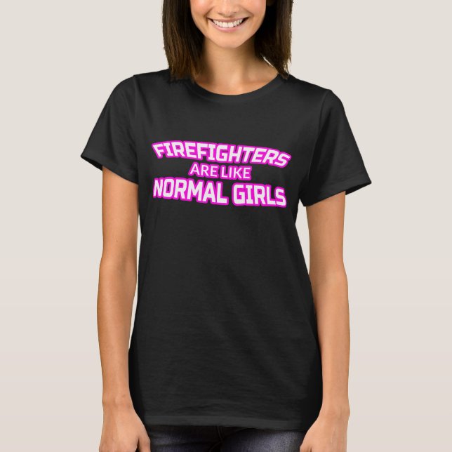Camiseta femenina del bombero - regalos de (Anverso)