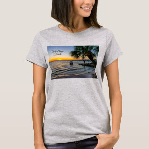 Camiseta femenina del Golfo de Florida al atardece
