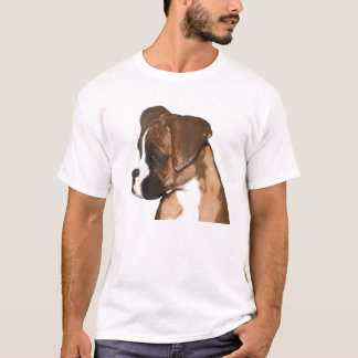 Camiseta femenina del perrito del boxeador