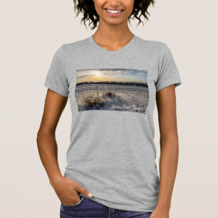 Camiseta femenina Destin Beach Florida Jetty Sunse