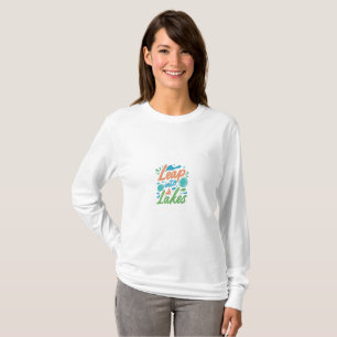 Camiseta femenina diseñada "Salto a los lagos".