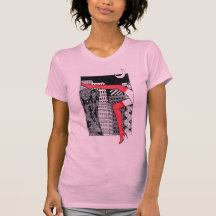 Camiseta femenina elegante con una foto