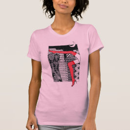 Camiseta femenina elegante con una foto