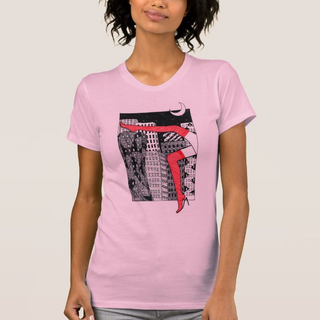 Camiseta femenina elegante con una foto (Anverso)