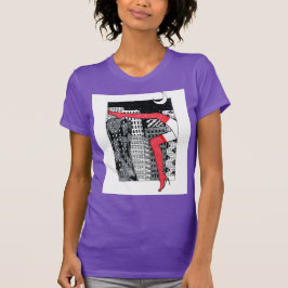 Camiseta femenina elegante con una foto