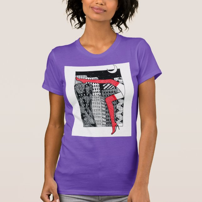 Camiseta femenina elegante con una foto (Anverso)