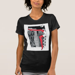 Camiseta femenina elegante con una foto